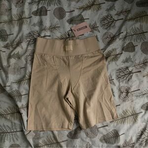Missguided Tan Bike Shorts
